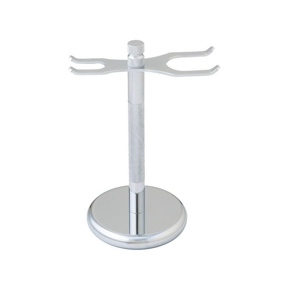 Shaving Brush and Safety Razor Stand by Shave Classic, Stainless Steel Chrome SST-11