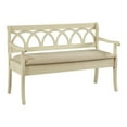 thumbnail image 1 of Pemberly Row Storage Bench in Antique White Frame and Beige Fabric Seat Cushion, 1 of 11