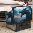 thumbnail image 7 of Sikiie Blue Thunder Storm Dragon Toaster Covers 2 Slice Dustproof Toaster Cover Bread Machine Cover, Dustproof Cover - 11.4" x 7.5" x 7.9", 7 of 7