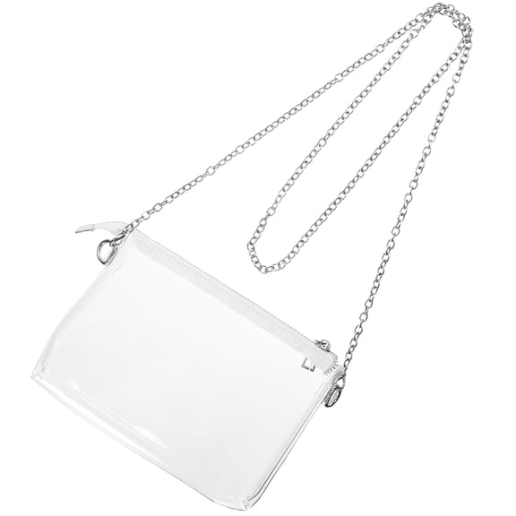 DEEPCRAFF Clear Stadium Approved Purse Zipper, Ideal for Travel, Business, and Night Out Events