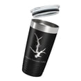 thumbnail image 3 of Apple Canyon Lake Map Tumbler Travel Mug Insulated Laser Engraved Coffee Cup Illinois 20 oz Black, 3 of 5