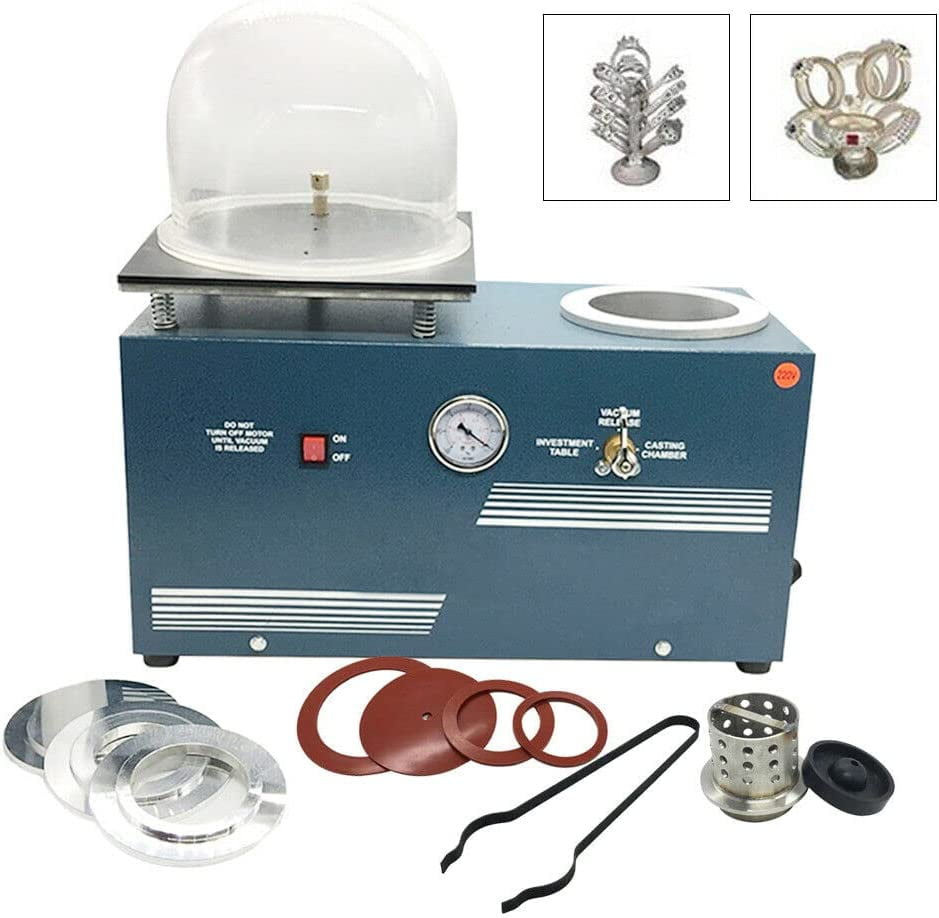 Miumaeov Vacuum Investing Casting Machine, 2L Jewelry Lost Wax Cast