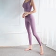 thumbnail image 3 of Sevpuikl Women's High-Waisted Butt-Lifting Leggings with Tummy Control, Opaque, Elastic, Soft and Stretchy for Yoga and Running(Purple,M), 3 of 6