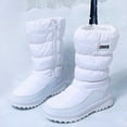 thumbnail image 7 of IUJSOY Women's Fashion Platform Snow Boots Thick Waterproof Winter Boots Side Zipper Mid Calf Boot, 7 of 7