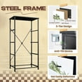 thumbnail image 4 of 4 Drawer Vertical Storage Dresser Watercolor Australian nature animals Kangaroo quokka Tasmanian devil with Wood Top Fabric Pull Drawers, 4 of 8