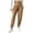 Khaki, variant on Lmueinov Leggings with Pockets for Women High Waisted Tummy Control Yoga Pants Elastic Wide Waistband Casual Joggers for Daily Workout Loungewear S-3XL
