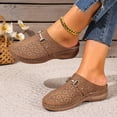 thumbnail image 5 of Willtoo Closed Toe Orthopedic Mule Slip On Flat Casual Shoes with Metal Buckle for Summer Walking Platform Slides, 5 of 7