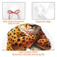 thumbnail image 4 of Picia Cartoon Cheetah With Attitude Print Christmas Tree Skirt , Christmas Tree Skirt Ornaments for Merry Christmas Holiday Party Decorations Indoor Outdoor-48", 4 of 7