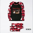 thumbnail image 3 of Matching Pajamas For The Whole Family With Santa Hot Cocoa, Black And Red Plaid, 2 Pieces, 3 of 7