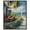 Black Floater Frame, variant on Local Beach House Colorful Coastal Wall Art Canvas Wall Art by Art Remedy, Black Floater Frame, 17" x 21"