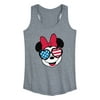 Disney - Americana - Minnie Flag Glasses - Women's Racerback Tank Top