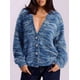thumbnail image 4 of Suéter PRETTYGARDEN a Rayas Azul con Cuello en V y Botones Talle S, 4 of 4