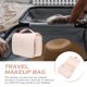 thumbnail image 3 of unbranded Bolsa Organizadora De Maquillaje Beige En Tela Oxford Para Viaje Con Cierre Y Colgante, 3 of 6