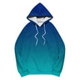 thumbnail image 4 of Cute Sweatshirts for Women New Womens Oversized Hoodies Casual Comfy Sweatshirts Cute Gradient Hooded Pullover Tops Fall Fashion Outfits Sky Blue L, 4 of 5