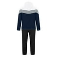 thumbnail image 2 of guisaled Men Tracksuit Set 2 Piece Athletic Colorblock Sports Casual Sweatsuit Pullover Hooded Shirts Drawstring Sweatpants Suit, 2 of 6
