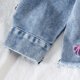 thumbnail image 5 of TaTaai Kids Embroidered Letter Hoodie Two Piece Set, Long Sleeve Tracksuit Outfit, Soft Casual Loungewear Gift, 5 of 6