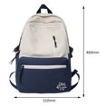 thumbnail image 2 of Bolsas de libros casuales Color de contraste Bolsa de escuela secundaria Moda para adolescentes Niños Niñas Likrtyny Para Estrenar, 2 of 8