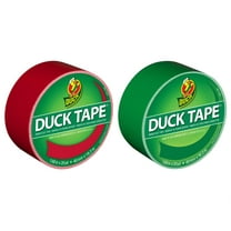 Duck Brand Color Duct Tape Christmas Holiday Combo 2-pack, Red And Green, 1.88 Inches X 20 Yards Each Roll, 40 Yards Total