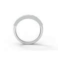thumbnail image 5 of 3MM Square Blue Topaz 925 Sterling Silver Half Eternity Mother's Day Gift Ring, 5 of 5