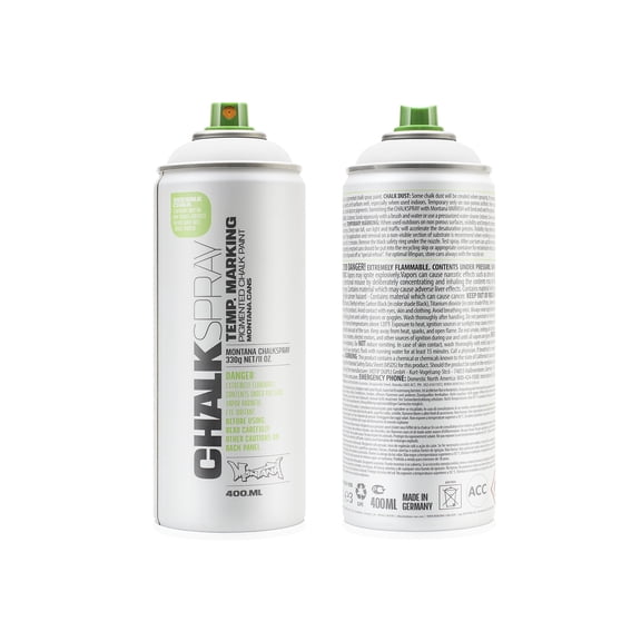 MONTANA-CANS 376238 Chalkspray White Chalky 11 oz Spray Paint