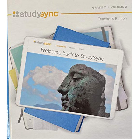 Pre-Owned StudySync, Teacher's Edition Grade 7 Volume 2, c. 2020 9781949739312, 1949739317, 9781949739312, 1949739317, Hardcover,