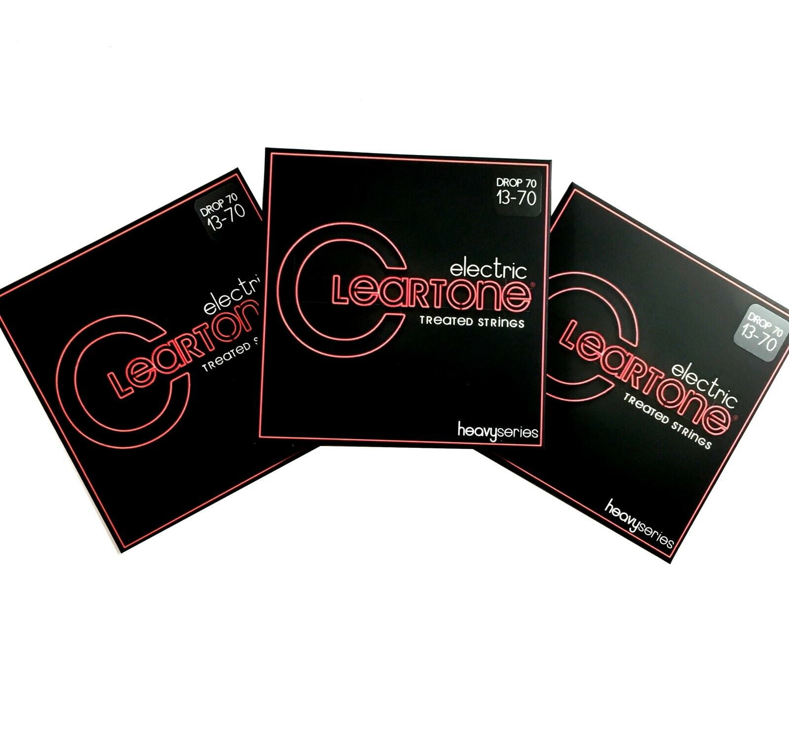 Cleartone Guitar Strings Electric 3 Pack Monster Drop C 13-70 Super ...