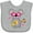 AC-Heather Grey, variant on Inktastic Koala Cute Girls Guitar Girls Baby Bib