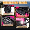 thumbnail image 7 of Okybaby 12V Kids Ride on Truck Car with Parent Control, Spring Suspension, Powered Ride on Toy Cars with Bluetooth,USB,LED Lights, Toddler Electric Toys Car for Kids Aged 2-8,Pink, 7 of 7
