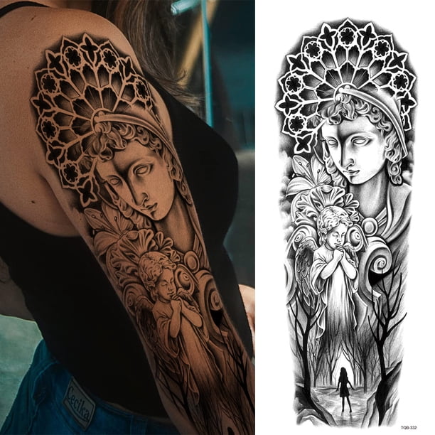 Etiqueta Engomada Del Tatuaje Del Brazo Ndcxsfigh Tatuaje 3D impermeables 17 x 48 cm