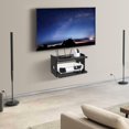 thumbnail image 3 of Floating Shelf for Projector & Router - Solid Wood Design with  Management, 3 of 5