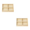 thumbnail image 2 of Thinsony Jewelry Display Tray Case Beads Holder Ladies Bangles Gemstone Stackable 4 grids 7.87x5.91x1.38 Inch 2Set, 2 of 6
