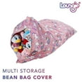 thumbnail image 3 of Posh Living 55x35" Unicorn Microfiber Bean Bag Cover in Light Pink, 3 of 8