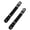 Black, variant on Set Of 2 Flexible Waist Belts With Hiddens Technology For Tightening Trousers Without Damage