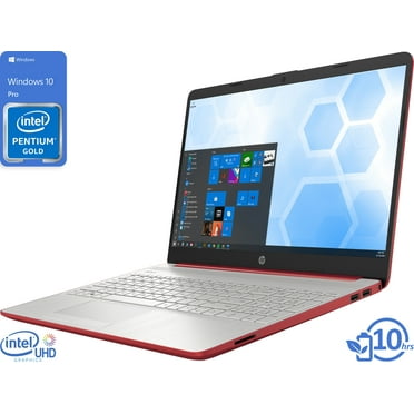 HP 15 Notebook, 15.6" HD Display, Intel Pentium Gold 6405U 2.40GHz, 16GB RAM, 2TB SSD, HDMI, Wi-Fi, Bluetooth, Windows 10 Pro S