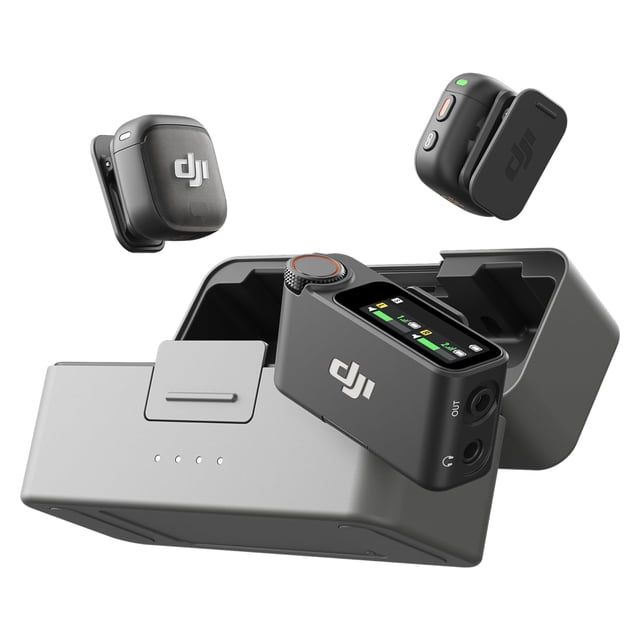 Micrófono Inalámbrico DJI Mic 3 con 2 TX, 1 RX, 28h de Uso