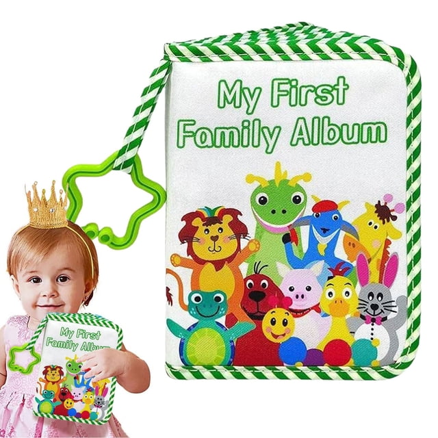 Home Textile Storage Clearance Photo Album For Baby Animal Pattern Family Photo Album With Star Hook Holds 17 Photos Soft Cloth Cover Keepsake Record Book , Home Textile Home Textile Storage