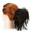 thumbnail image 3 of LELINTA 2PCS Updo Messy Wavy Hair Bun Tousled Messy Updo Bun Extensions Band Donut Chignons Scrunchies Ponytail Hairpiece Extension,45g, 3 of 7