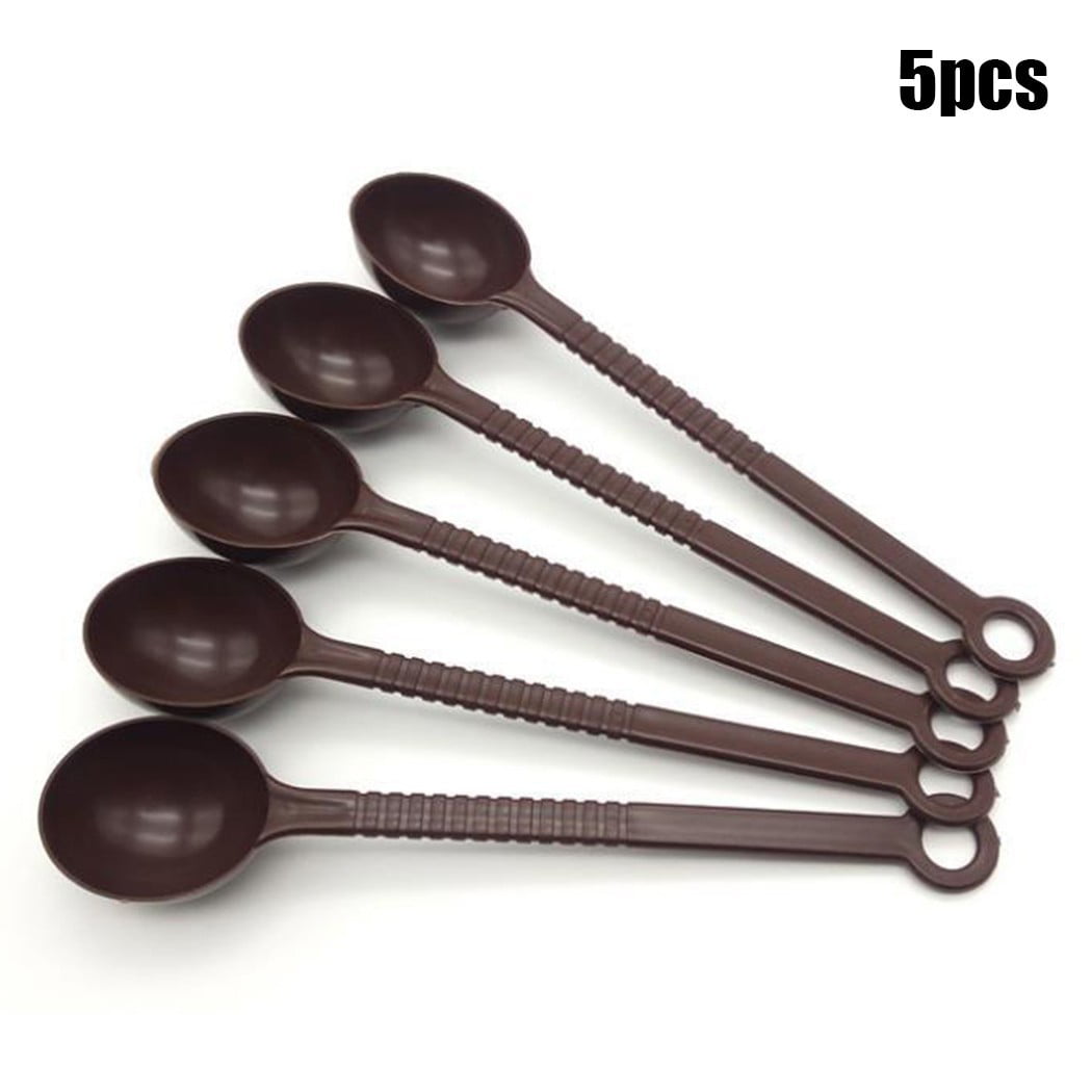 5PCS Fruit Powder/Coffee Espresso Scoop 10-Gram Plastic Measuring Spoon Gifts 