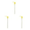 thumbnail image 3 of kurtrusly Wedding Decor With Simulated Calla - Choose Variety Of Colors And Styles With High 3D And Simulation Durable PU Pure Yellow 3PCS, 3 of 6