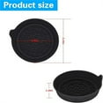 thumbnail image 6 of Car Cup Holder Coaster, 2.75 Inch Non-Slip Vehicle Cup Holder Insert Mats, Dustproof Automotive Interior Console Cup Insulated Pads Accessories, Universal for SUV, Sedan, Truck (Black), 6 of 6