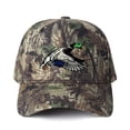thumbnail image 3 of Mallard Duck Letter Embroidered Color Block Trucker Hat Unisex Adjustable Cotton Breathable Fashion Cap for Travel Daily Wear, 3 of 10