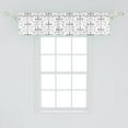 thumbnail image 2 of Ambesonne Unicorn Window Valance, Cartoon Pinkish Caticorns, 54" X 12", White Black Lilac, 2 of 3