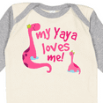 thumbnail image 4 of Inktastic My Yaya Loves Me Granddaughter Dinosaur Girls Long Sleeve Baby Bodysuit, 4 of 5