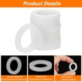 thumbnail image 4 of Uxcell Silicone Gasket 25mm OD 16mm ID 3mm Width VMQ Seal Rings Washer, White 10Pcs, 4 of 6