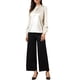 thumbnail image 2 of INSPIRE CHIC Blusas de Satén para Mujeres Top Elegante Cuello Alto Manga Larga Camisas de Trabajo XS Albaricoque, 2 of 6