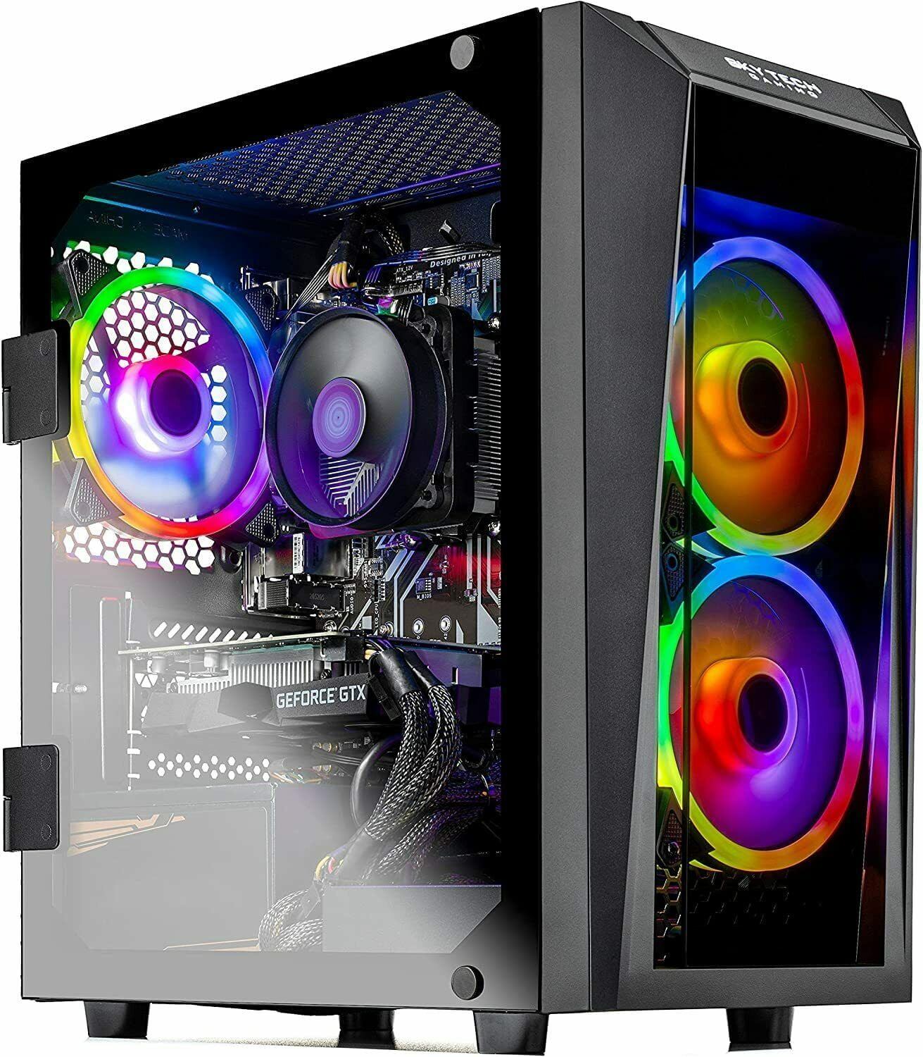 Skytech Blaze ll Gaming PC Desktop – Intel i5-10400F, GTX 1660, 1TB NVME,  16G DDR4 3200, AC Wi-Fi, Windows 10 Home 64-bit, Black