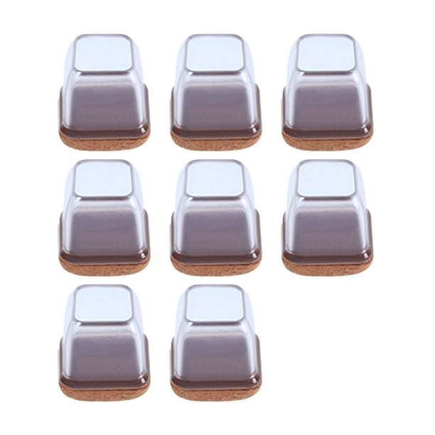 8 Uds. Protectores de suelo para patas de silla con gorros de fieltro para patas de silla, cubierta TOMSHOO S cuadrado