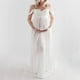 thumbnail image 3 of Vestido de Maternidad para Mujer Vestido Largo para Embarazadas Vestido Largo de Maternidad Elegante para Sesión de Fotos Color Puro Longitud Total Vestido de Maternidad con ANGGREK Otros, 3 of 6