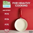 thumbnail image 4 of Tasty Clean Ceramic 8" Non-Stick Aluminum Fry Pan, Red, 4 of 11