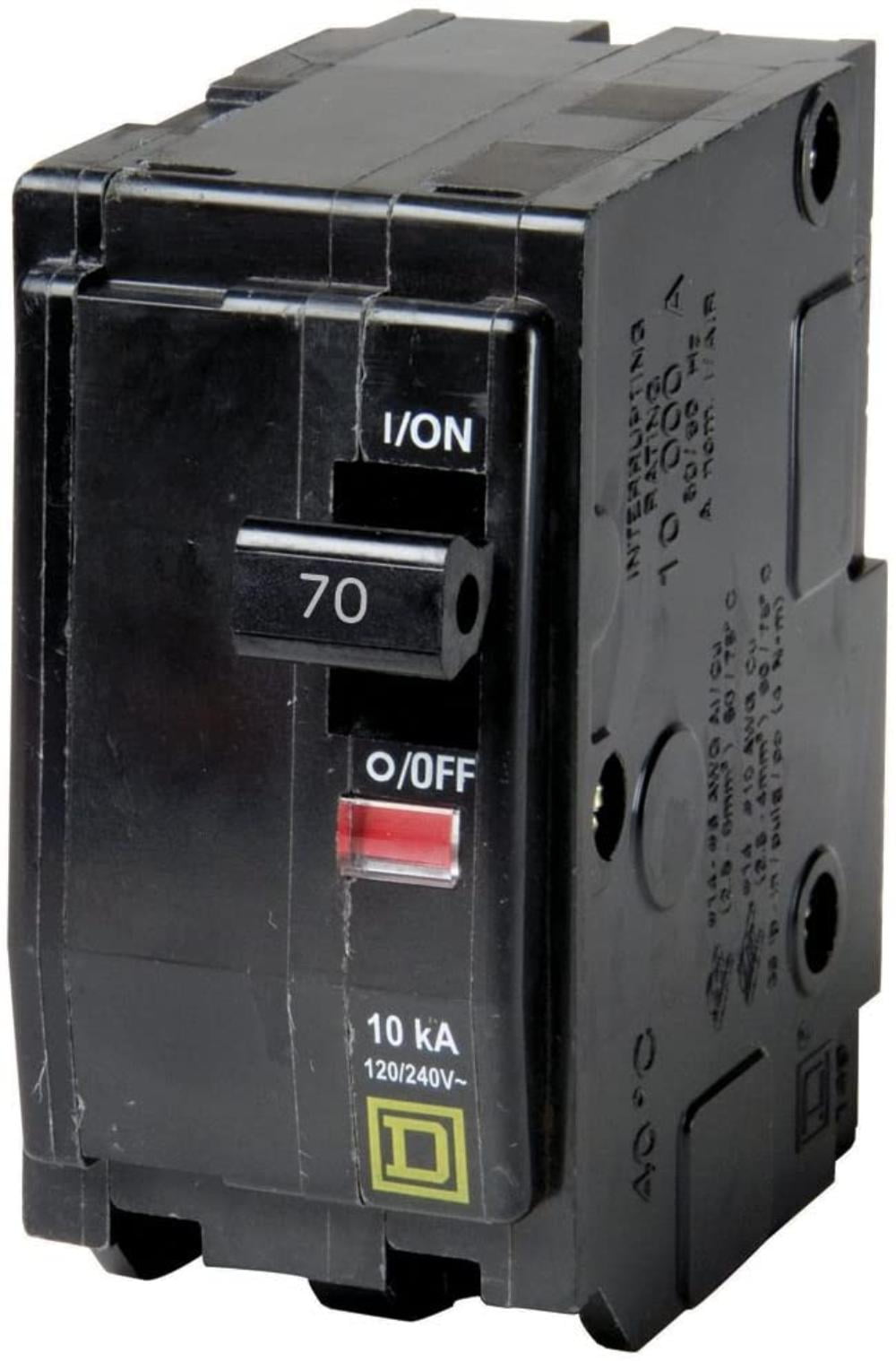 SQUARE D BY SCHNEIDER ELECTRIC QO270 CIRCUIT BREAKER 70A 2P THERMAL MAGNETIC 
